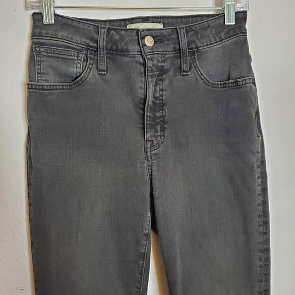 Madewell Curvy Roadtripper Skinny Jeans Washed Black Size 26 Classic Basic - Picture 5 of 16